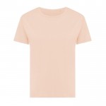 T-shirt pour femme en coton recyclé, slim fit, 160 g/m², Iqoniq couleur saumon