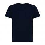 T-shirt enfant coton recyclé, casual fit, 160 g/m², Iqoniq couleur bleu marine