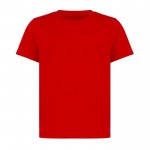 T-shirt enfant coton recyclé, casual fit, 160 g/m², Iqoniq couleur rouge