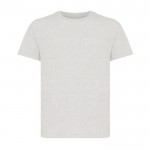 T-shirt enfant coton recyclé, casual fit, 160 g/m², Iqoniq couleur gris clair chiné