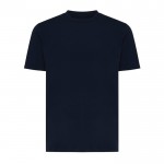 T-shirt unisexe en coton recyclé, slim fit, 160 g/m², Iqoniq couleur bleu marine
