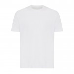 T-shirt unisexe en coton recyclé, slim fit, 160 g/m², Iqoniq couleur blanc