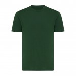 T-shirt unisexe en coton recyclé, slim fit, 160 g/m², Iqoniq couleur vert foncé