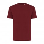T-shirt unisexe en coton recyclé, slim fit, 160 g/m², Iqoniq couleur bordeaux