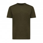 T-shirt unisexe en coton recyclé, slim fit, 160 g/m², Iqoniq couleur kaki