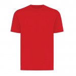 T-shirt unisexe en coton recyclé, slim fit, 160 g/m², Iqoniq couleur rouge