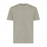 T-shirt unisexe en coton recyclé, slim fit, 160 g/m², Iqoniq couleur vert chiné
