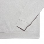 Sweat unisexe en coton recyclé, coupe ajustée, 280 g/m², Iqoniq couleur gris clair chiné troisième vue