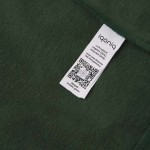 Sweat en coton biologique et recyclé 340g/m2 Iqoniq Jasper couleur vert foncé cinquième vue