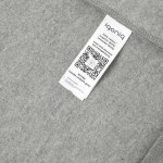 Sweat en coton écologique non teinté 340 g/m2 Iqoniq Torres couleur gris clair chiné