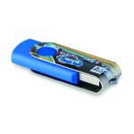 Clé USB personnalisable en couleurs bleu
