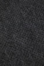 Tapis de souris en feutre recyclé avec points antidérapants couleur noir troisième vue