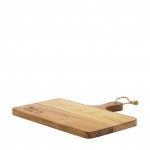 Planche à découper ou à servir en bois de teck avec zone d'impression