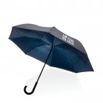 Parapluie réversible à ouverture manuelle avec zone d'impression