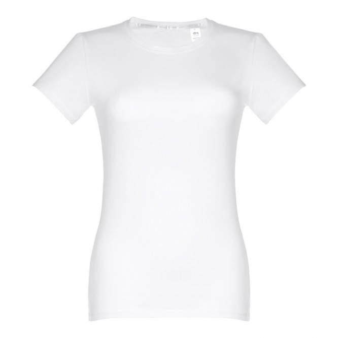 T-shirt blanc classique à col rond 190 g/m2 couleur blanc première vue