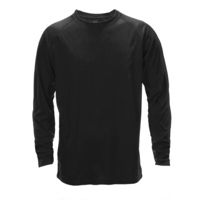 T-shirt unisexe à manches longues 135 g/m2 couleur noir