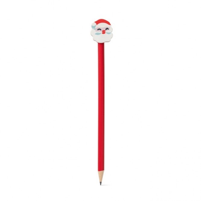 Crayon à papier avec figurines de Noël