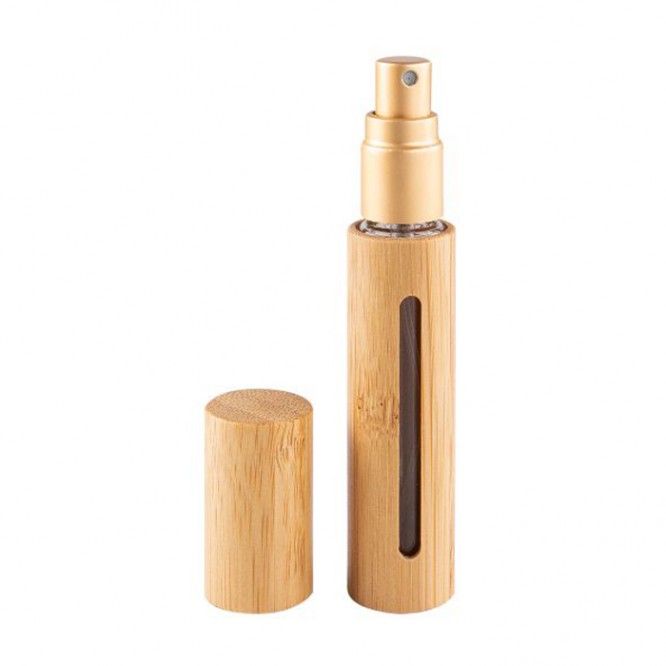 Vaporisateur de parfum en bambou avec zone d'impression