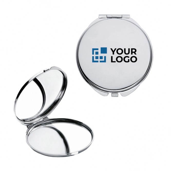 Miroir gravé personnalisable avec le logo
