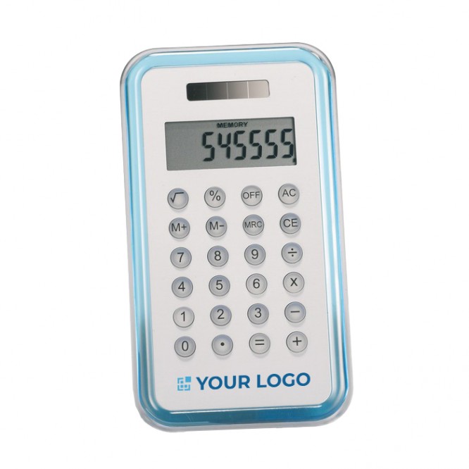 Calculatrices promotionnelle de design couleur  bleu