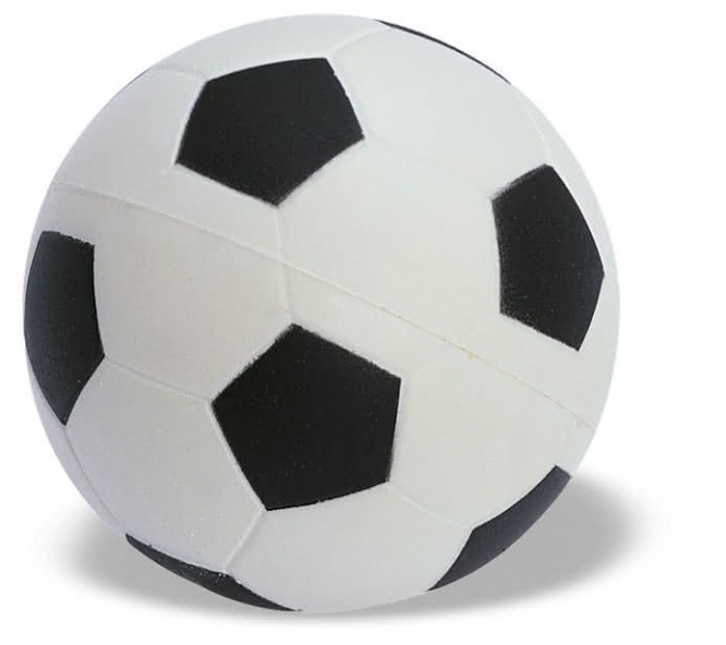 Ballon de football anti-stress pour publicité couleur  blanc