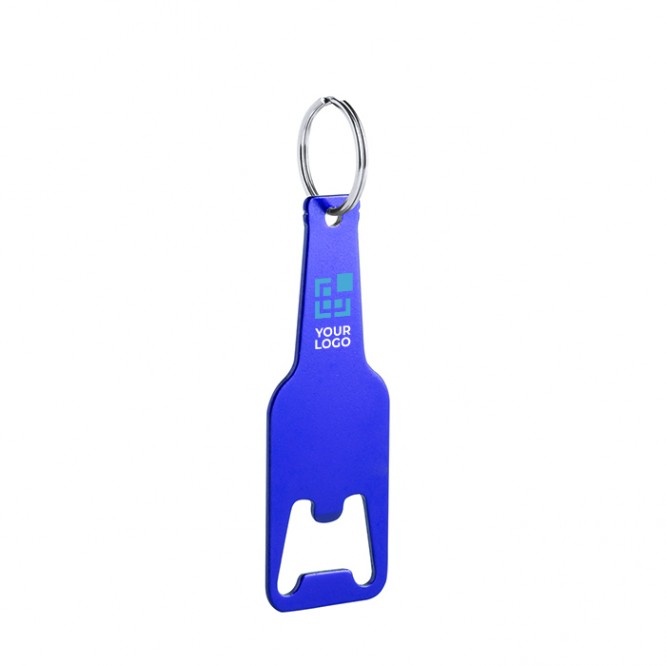Porte-clé décapsuleur personnalisable en forme de bouteille, Porte-clé  décapsuleur personnalisé