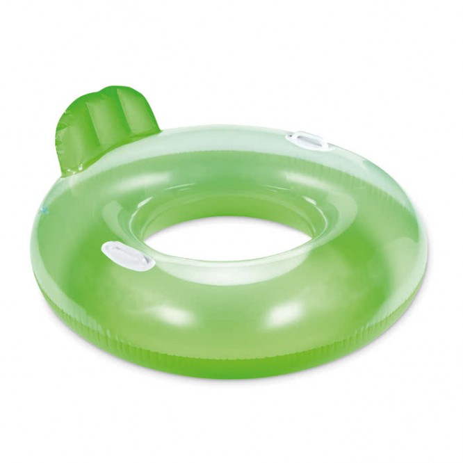 Bouée gonflable personnalisée avec le logo couleur vert