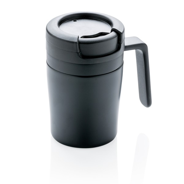 Tasse thermique personnalisable avec logo couleur noir