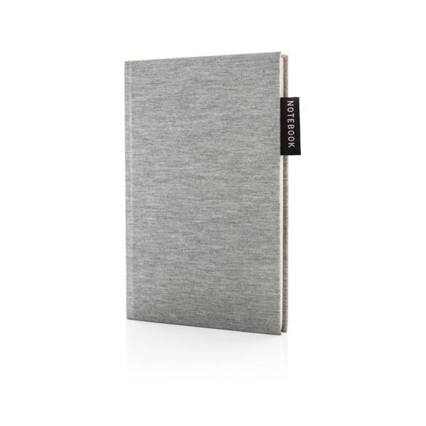Élégant carnet avec couverture rigide grise couleur gris