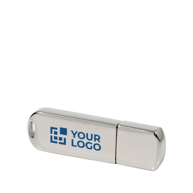 Clé USB pour entreprise chromée
