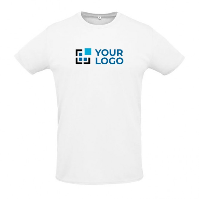 T-shirt unisexe pour cadeaux d'entreprise couleur blanc