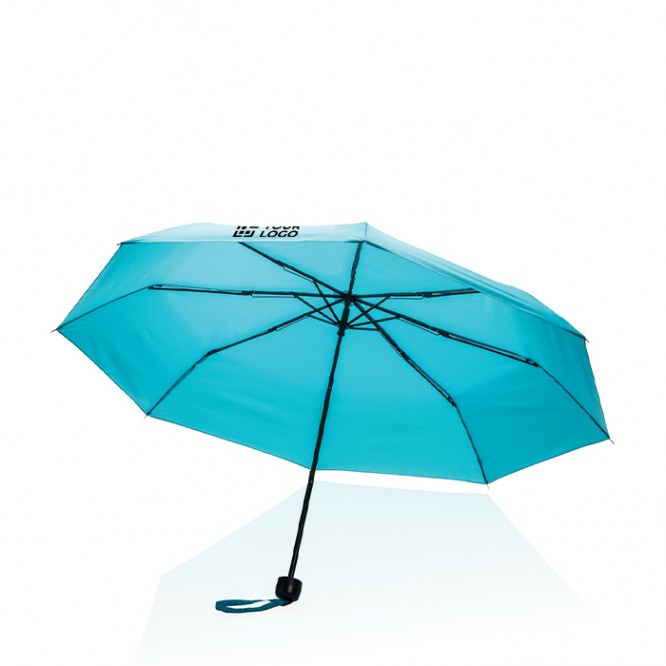 Petite parapluie pliant en rPET avec zone d'impression