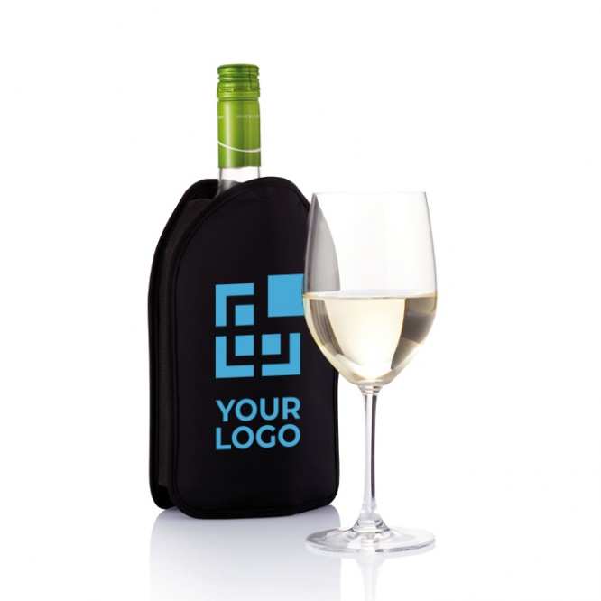 Rafraîchisseur de vin personnalisé avec logo avec zone d'impression