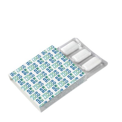 Chewing-gum à la menthe sans sucre en boîte de 6 unités