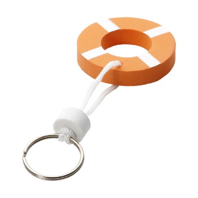 Porte-clés personnalisé flotteur couleur orange