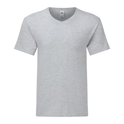 T-shirt publicitaire col en V coton 150 g/m2 couleur gris