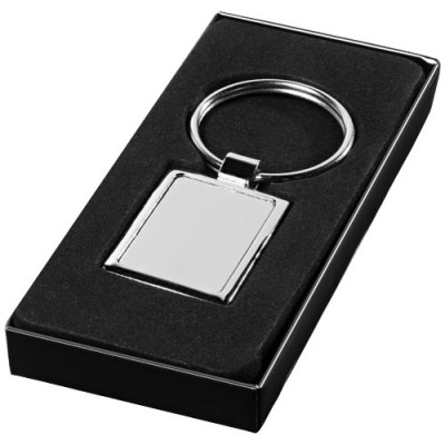 Porte-clés rectangulaire classique en métal