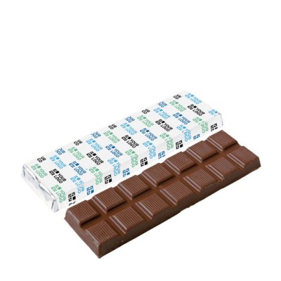 Tablette rectangulaire de chocolat au lait ou noir 75g