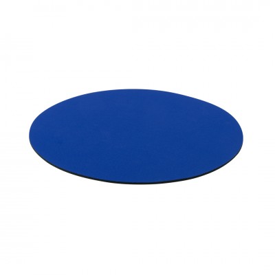 Tapis de souris circulaire et coloré couleur bleu