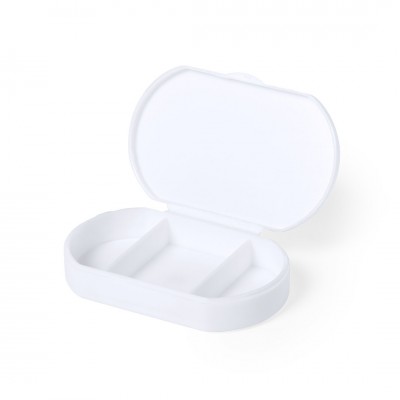 Boîte à pilule personnalisée antibactérienne couleur blanc