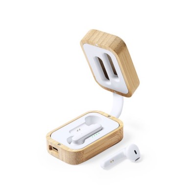 Écouteurs Bluetooth sans fil en bambou