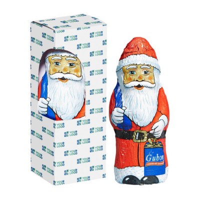 Chocolat père Noël avec boîte de Noël individuelle