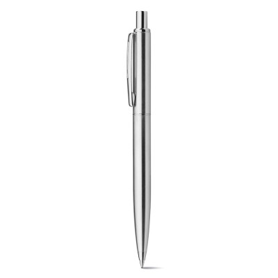 Elégant stylo personnalisé métallique couleur argenté
