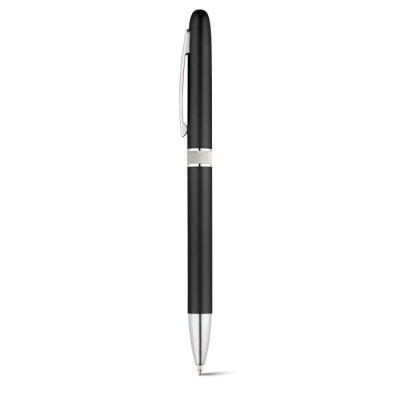 Plaisant stylo personnalisable au design arrondi couleur noir