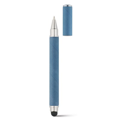 Original stylo en papier avec d'une pointe tactile couleur bleu