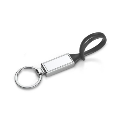 Porte-clés avec fermeture en silicone couleur noir