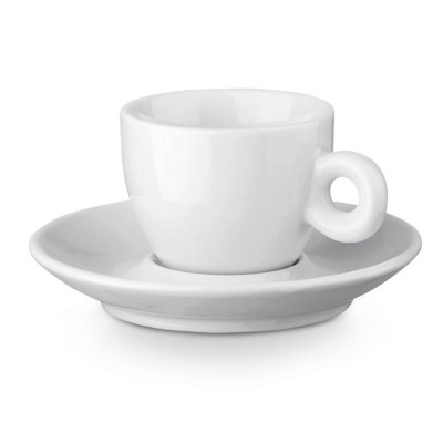 Tasse à café personnalisée en porcelaine couleur blanc