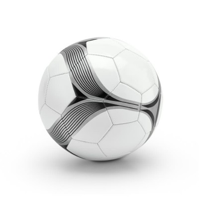 Ballon de football de taille 5 design couleur blanc