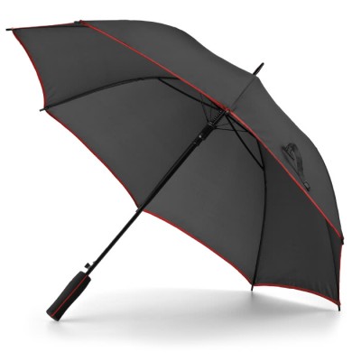 Élégant parapluie avec revers en couleurs couleur rouge