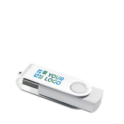 USB rotative avec clip blanc